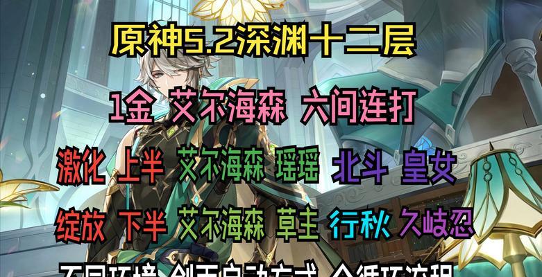 原神1.0深渊12层攻略（探索深渊之谜，提升实力，征服终极试炼）
